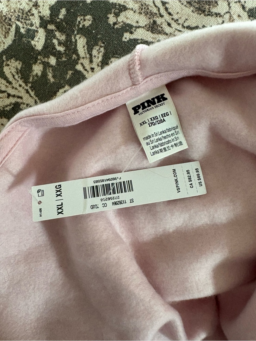Victoria’s Secret PINK | NWT’s flower embroidered dog Y2K zip up sweater - Picture 3 of 6